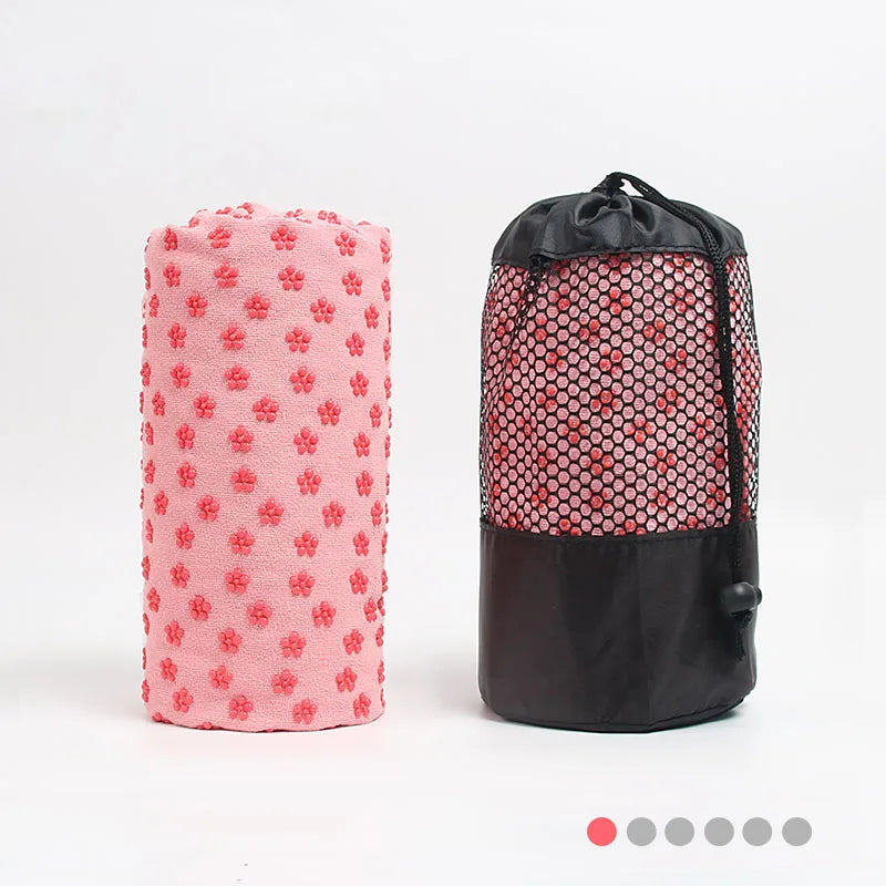 Non-Slip Hot Yoga Towel – Sweat Absorbent Pilates & Travel Mat