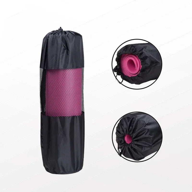 Yoga Mat Bag – Adjustable Nylon Mesh Fitness Carrier